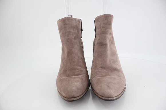 Stuart Weitzman Ankle Boots Women's Size 10 Beige Suede Stretchy Booties - Picture 3 of 12